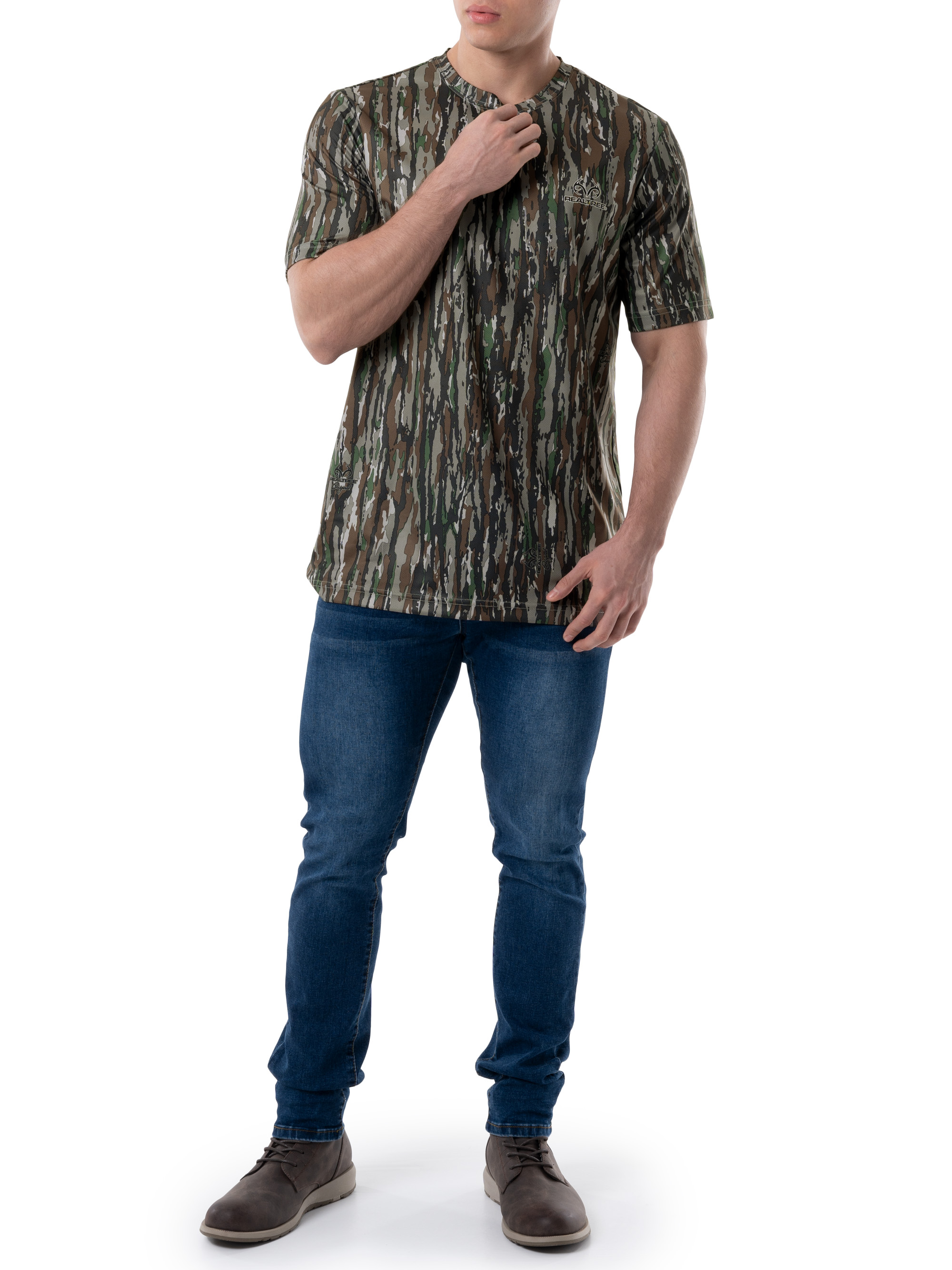 Realtree Men's Short Sleeve Performance Camo Tee 2-Pack Bundle