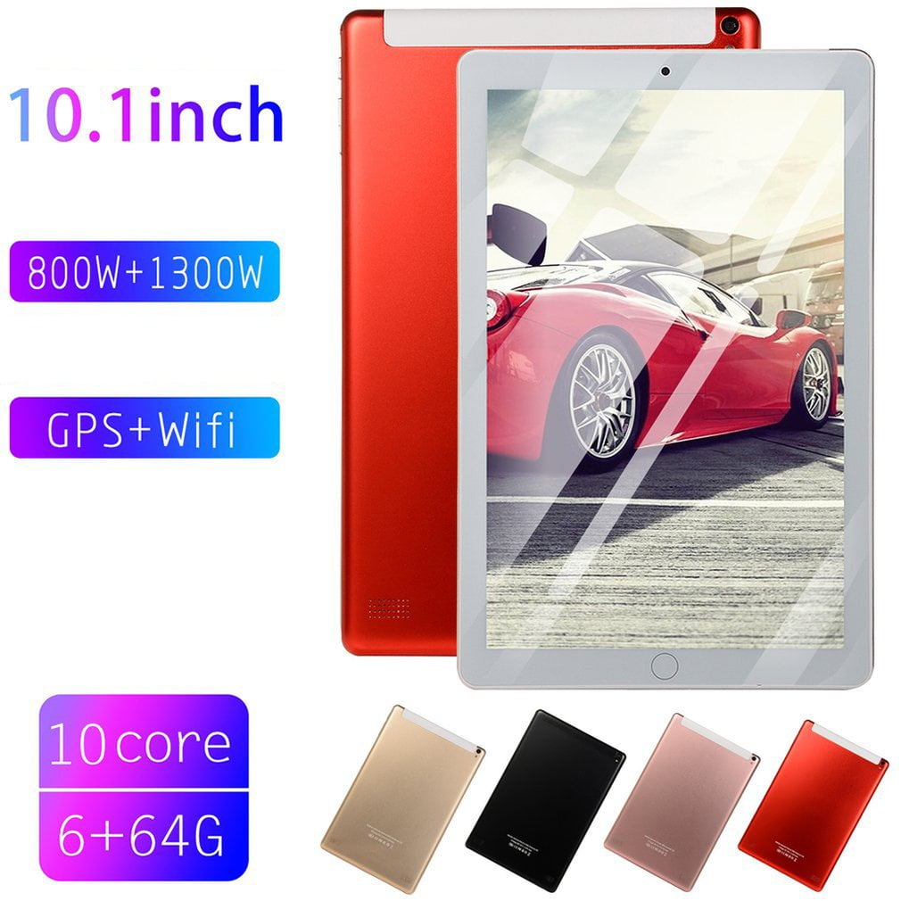 10.1 Inch Android Tablets Pc 3G Core 6Gb+64Gb Mobile Sim Card Phone Call Lcd Display Computer ...