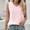 Pink, variant on Idoravan Tank Tops for Women Women's Fashion Solid Comfortable Loose T-shirt Sleeveless Blouse Casual Tops
