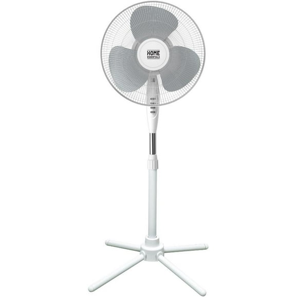 16" Oscillating Pedestal Fan - with 3 Speeds, White
