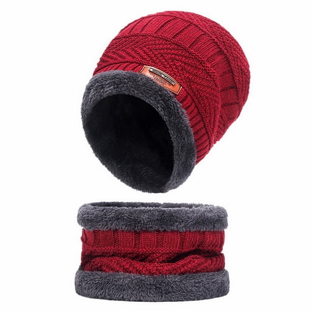Conjunto de 3 piezas para mujer adulta con gorro acolchado de terciopelo suave, bufanda y guantes de pantalla táctil de color sólido