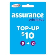 Angle View: Assurance Wireless $10 e-PIN Top Up (Email Delivery)