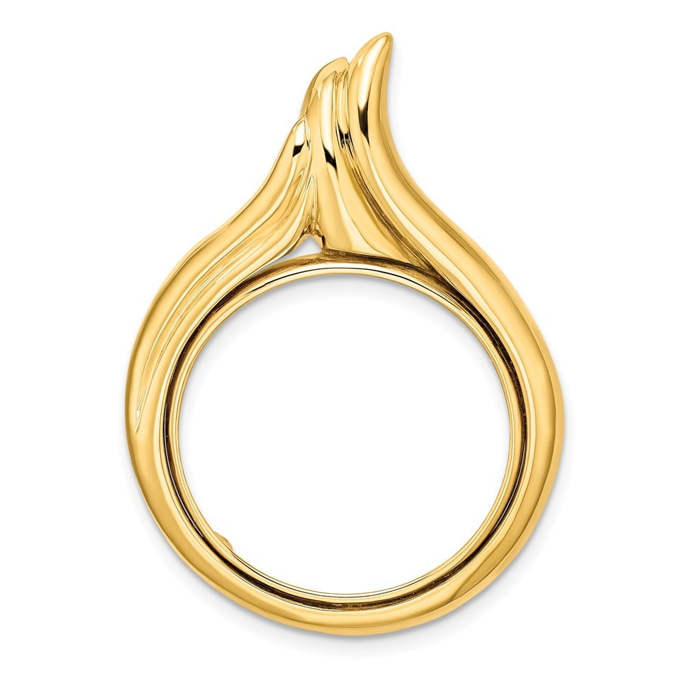 14K Yellow Gold 6mm Citrine bezel pendant from Roy Rose Jewelry 14K Yellow Gold 6mm Citrine bezel pendant from Roy Rose Jewelry