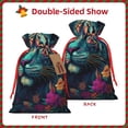 thumbnail image 2 of Pofeuu Colorful Flower Tiger Print Burlap Bags with Drawstrings Drawstring Gift Bags Pouch Bag for Thankgiving Birthday Party Gift Wrapping Treats and Party Favors-Medium, 2 of 9