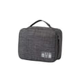 thumbnail image 1 of Jumpingount Bolsa de almacenamiento digital Bolsas organizadoras Bolsa de cosméticos de gran capacidad Estuche con cremallera Almacenamiento doméstico Envolturas para manijas de equipaje Gris Jumpingount AP016851-03, 1 of 6