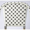 thumbnail image 2 of Beaumont Lane Island Living Rattan Dining Chair in White and Black, 2 of 8