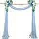thumbnail image 1 of XmhyTop-A Cortina de 75 x 300 cm con diseño de arco para bodas, ideal para decoración de ceremonias, fiestas y recepciones, C23, 1 of 5
