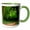 Green/White, variant on 3drose, Washington, Olympic Np, Hoh River Rainforest - Us48 Csl0129 - Charles Sleicher, 15oz Two-tone Black Mug