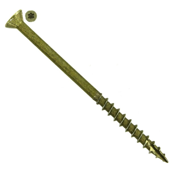 Grip Rite P3STGDBK 25 Lb 3" Star T25 Bugle Head Coated Exterior Screw