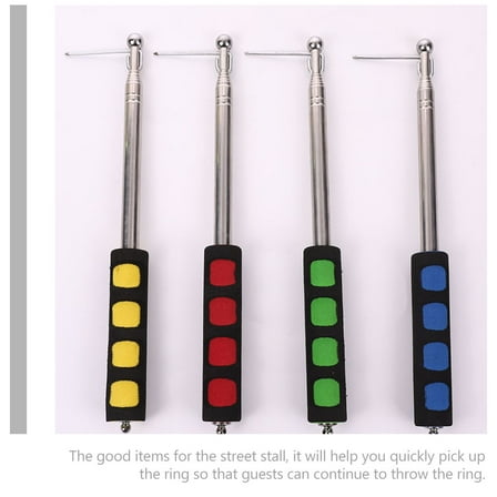 IBASETOY 1Pcs Stainless Steel Pick Up Pole with Grabber Function for Adults in Random Color