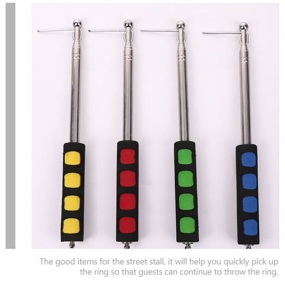 IBASETOY 1Pcs Stainless Steel Pick Up Pole with Grabber Function for Adults in Random Color