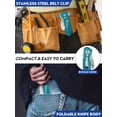 thumbnail image 4 of Cuchillo utilitario BIBURY, cortador de cajas plegable, resistente, verde, 4 of 8