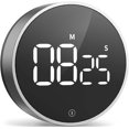 thumbnail image 1 of Digital Kitchen Timer - Magnetic Countdown Countup Timer with Large LED Display Volume Adjustable, Easy for Cooking and for Seniors and Kids to Use (Space Grey), 1 of 6