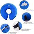 thumbnail image 2 of Adjustable Inflatable Pet Recovery Collar, Anti-Lick and Anti-Scratch Dog Cat Collar (Blue, XS), 2 of 5