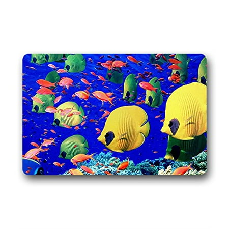 - WinHome Tropical Fish Sea Doormat Floor Mats Rugs Outdoors/Indoor Doormat Size 23.6x15.7 inches