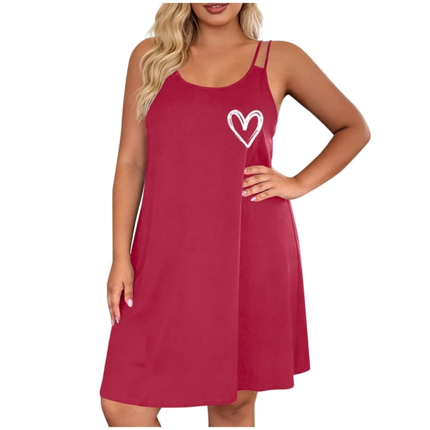 Camisa de Manga Corta Vestido para las Mujeres Suspender Suelto sin Mangas Vestido de Noche Suave Cómodo Casa Ropa de Dormir