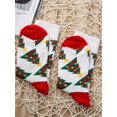 thumbnail image 4 of GustaveDesign Set of 4 Pairs Christmas Holiday Socks, Fabric Crew Socks. Warm Winter Novelty Cozy Xmas Socks for Women Men Christmas Gifts "Style D", 4 of 9
