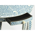 thumbnail image 3 of Vivienne Bone Inlay Demilune Console Table in Sky Blue  3881319, 3 of 5