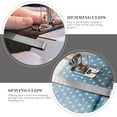 thumbnail image 4 of 10Pcs Sewing Hemming Clips Stainless Steel Hemming Clips Hemming Measurement Ruler Marker Quilting Supplies ( Silver ), 4 of 6