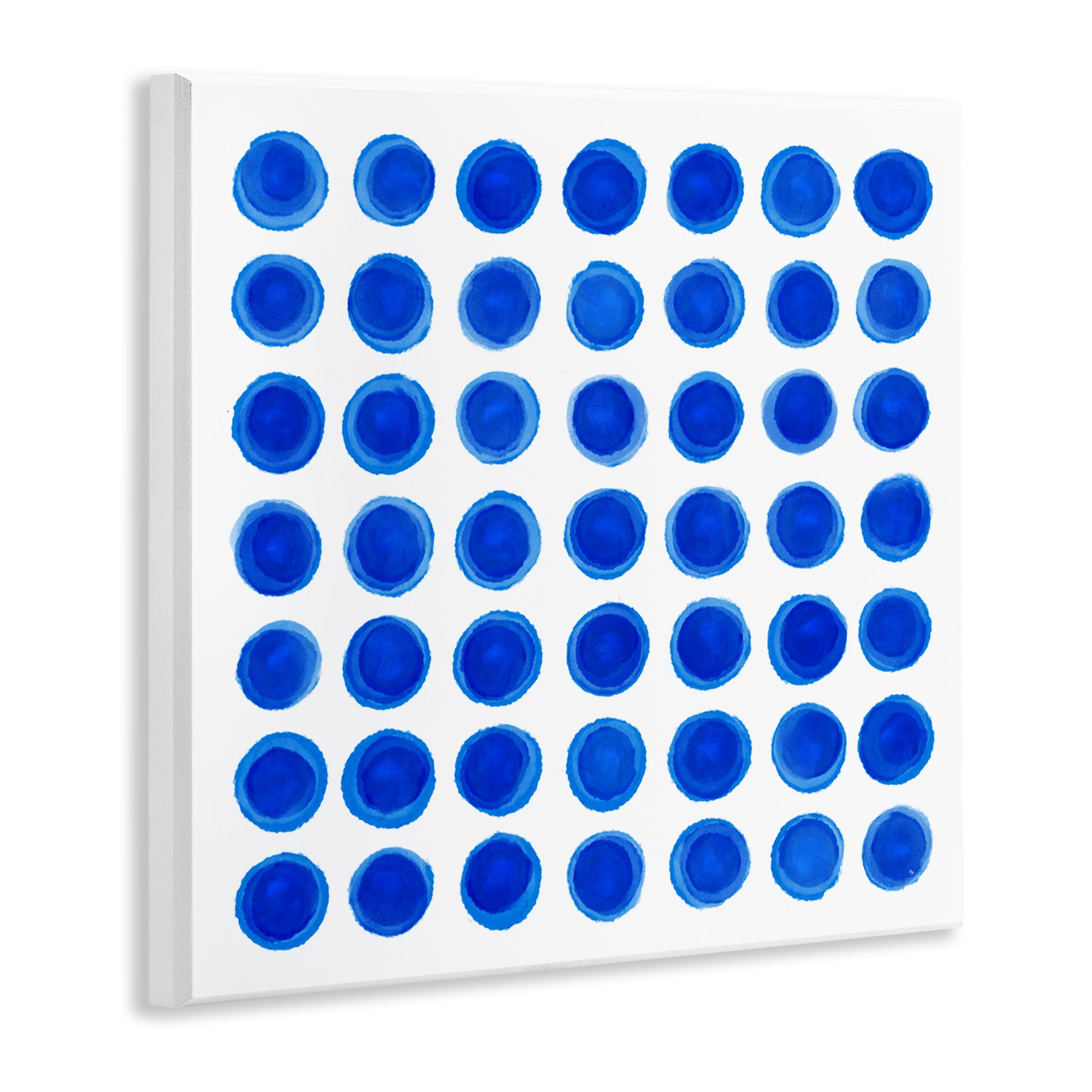 Stupell Industries Blue Dots Uniform Pattern Wall Plaque Art, design by Martina Pavlova