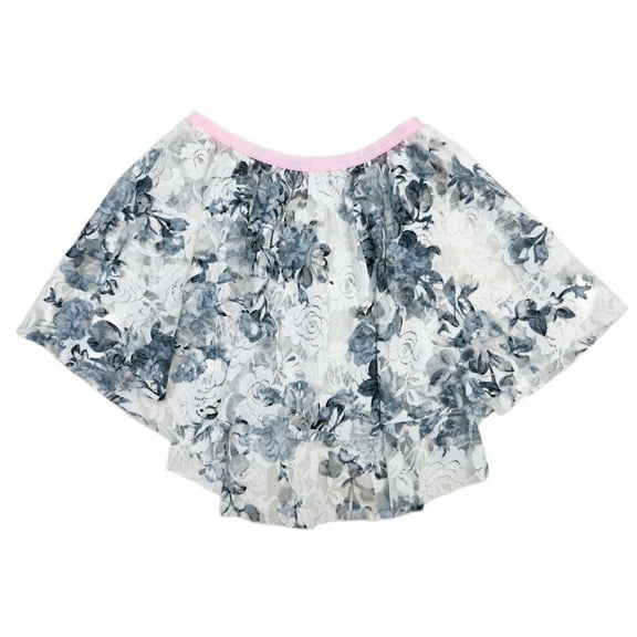 Wenchoice Black White Lace Floral Hi Low Skirt Girl'S S(1Y-2Y)
