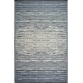 thumbnail image 5 of Fab Habitat Outdoor Rug - Waterproof, Fade Resistant, Crease-Free - Premium Recycled Plastic - Distressed Abstract Stripes - Patio, Deck, Porch, Balcony, Laundry Room - Brooklyn - Blue - 4 x 6 ft, 5 of 11