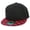 Black/Red Checkered, variant on Flat Brim Checkered Multi Color Snapback Hat Blank Cap Flat Visor