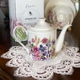 thumbnail image 2 of Bone China Teapot Floral Teapot 1.15-qt. (1.1 L) Lavender Meadow Tea Pot Tea Brewer for Tea or Coffee Tea Kettle Kitchen Tea Pot, 2 of 4