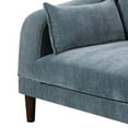 thumbnail image 4 of Rio 33 Inch Modular Single Arm Corner Chair 2 Lumbar Cushions Slate Blue - Saltoro Sherpi, 4 of 5