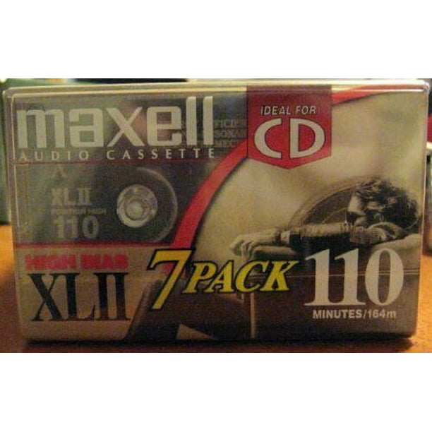 NEW Maxell High Bias XLII 110 Minutes Blank Audio Cassette Tape Pack