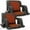 2 Pack-Heated, variant on MOPHOTO 21IN Double Heated Stadium Seat Bleacher Seat with Back & Arm Support, Portable 6 Reclinng Positions Stadium Seating for Bleachers, Bleacher Seats for Sports Events, Outing, Travelling
