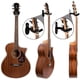 thumbnail image 5 of Ganchos de pared de metal con forma de guitarra, paquete de 2, para bajos, guitarras acústicas y ukeleles, color negro, 5 of 6