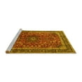 thumbnail image 2 of Ahgly Company Machine Washable Indoor Rectangle Persian Yellow Traditional Area Rugs, 2' x 3', 2 of 4