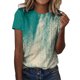 thumbnail image 1 of Gibobby Camisetas de verano para mujer Túnica holgada para mujer, camisetas informales verano, camiseta Floral manga corta con cuello redondo, blusa holga(D,XL), 1 of 4