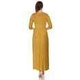 thumbnail image 5 of SR Women's Casual Wrap Floor Length Maxi Dress, 5X, Mustard, 5 of 5