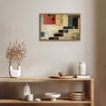 thumbnail image 4 of Geometric Shapes Abstract Color Blocks Horizontal Canvas Wall Art with Lightweight Foam Frame - Durable and Ready to Hang, Modern Decorative Print for Living Room, Bedroom, Or Office, 4 of 8