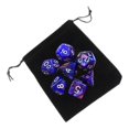thumbnail image 4 of Dados de juego de mesa Acrílicos D10 D4 D12 Con Bolsa de Almacenamiento Sunnimix Azul, 4 of 8