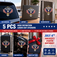 thumbnail image 3 of 5pcs 250 Anniversary Decal Waterproof Car Window Decals Patriotic Vinyl Decals for Vehicles 250 Anniversary USA Stickers Eagle Pride Stickers 8x8in, 3 of 10
