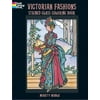 Victorian Fashions Stained Glass Coloring Book, Used [Paperback]