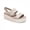 Gray, variant on Women's  Slides Comfortable Sandals With Adjustable Buckle Straps Anti Slip Dress Walking Sandals Womens Flats Shoes