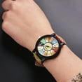 thumbnail image 5 of TIHLMK New Vintage Quartz Watches for Women Casual Watches with Multicolour Pattern Leather Band Women's Gifts Valentine's Day Gift, 5 of 6