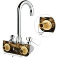 thumbnail image 2 of AA Faucet 4 Wall Mount NO Lead Faucet w 3-12 Gooseneck Spout NSF AA-410G, 2 of 6