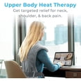 thumbnail image 2 of PureRelief XL Extra-Long Back & Neck Heating Pad, Safe Heat Therapy for Sore Muscles, Pain, & Cramps in Neck, Back, & Shoulders, 4 Heat Settings w/Auto Shut-Off, Soft Fabric (Gray), 2 of 8