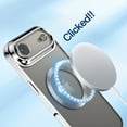 thumbnail image 3 of Strong Magnetic Clear Case for iPhone Air, Luxury Plating Bling Phone Case Cover Compatible with Magsafe for Men Women Girls with Camera Lens Protector for iPhone Air, Silver, 3 of 6