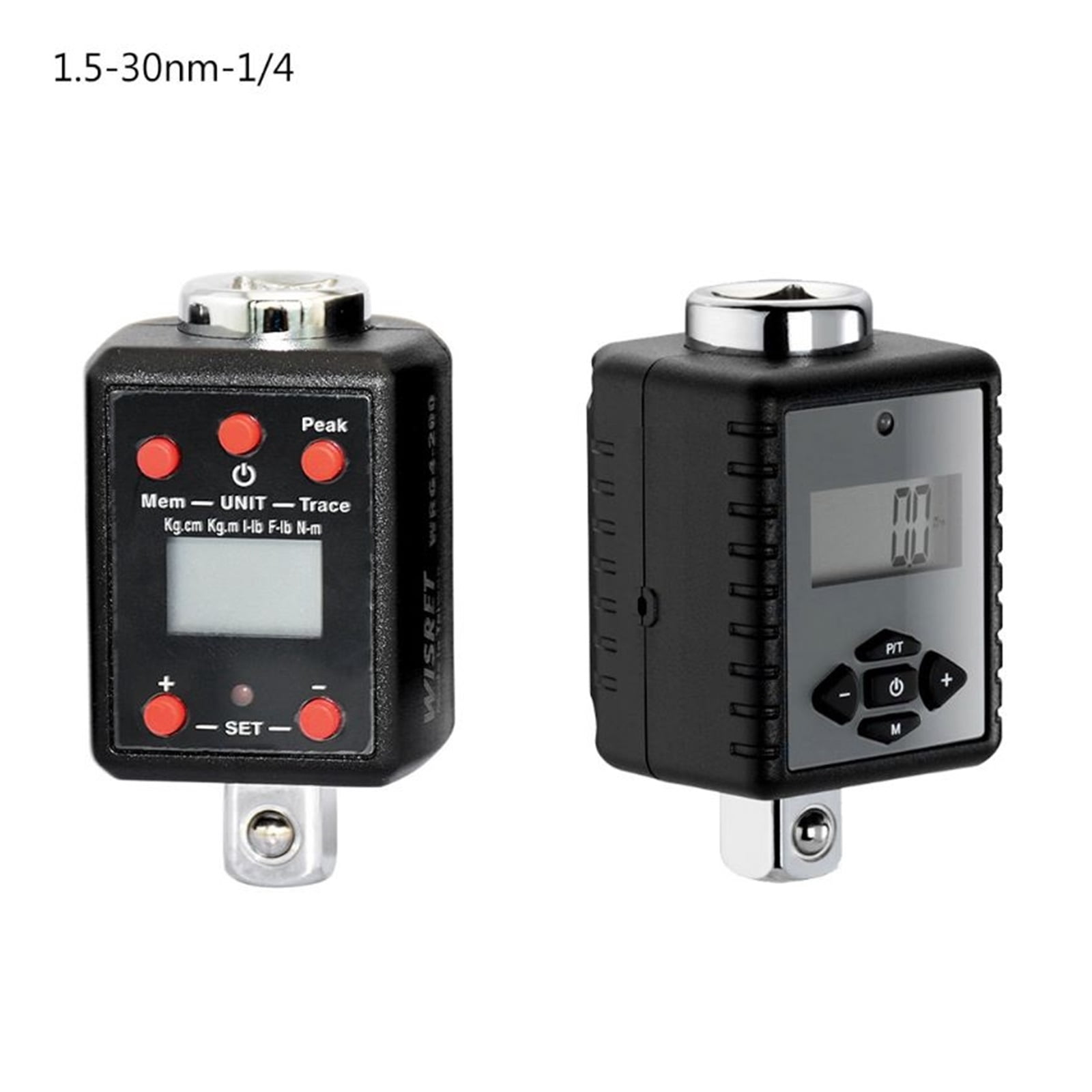 Digital High Torque Wrench 1.5-1000nm Adapter 1/4 3/8 1/2 3/4 Drive Microtorque ,Versatile Torque Units