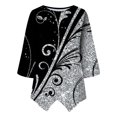 thumbnail image 3 of Gibobby Camisetas Mujer Manga Corta Sudadera cuello redondo para mujer, camisetas gráficas, camiseta manga larga, camisetas tamaño(Azul oscuro,CH), 3 of 5