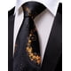 thumbnail image 4 of Corbata Barry.Wang Negra Dorada Floral 150 cm con Clip, 4 of 9