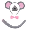 thumbnail image 3 of Disfraz de ratón para niños, diadema con orejas de ratón, accesorios de cosplay, tocado de animal Estilizar un, 3 of 9