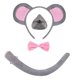 thumbnail image 3 of Disfraz de ratón para niños y niñas, diadema con orejas de ratón para fiestas, actuaciones y cumpleaños. Estilizar un, 3 of 9
