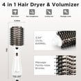 thumbnail image 6 of Hair Dryer Brush, Aima Beauty 4 in 1 Blow Dryer Brush and Styler Volumizer, Ceramic Hot Air Brush for All Hair Types, Gift for Women, White, 6 of 9